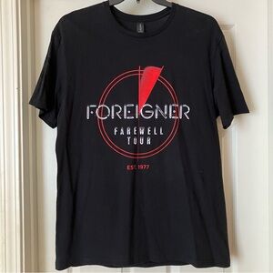 FOREIGNER Farewell Tour 2024 Concert Cities T-Shirt Large L
